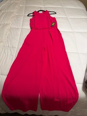 Vince camuto women’s Fuchsia Wide-Leg Jumpsuit